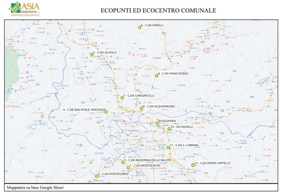 Asia, Oli esausti: posizionati contenitori presso Ecocentro ed Ecopunti