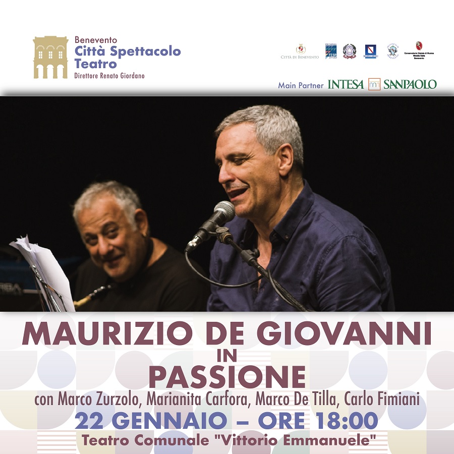 Prossimo appuntamento al Teatro Comunale per la Stagione Teatrale Città Spettacolo con Maurizio de Giovanni