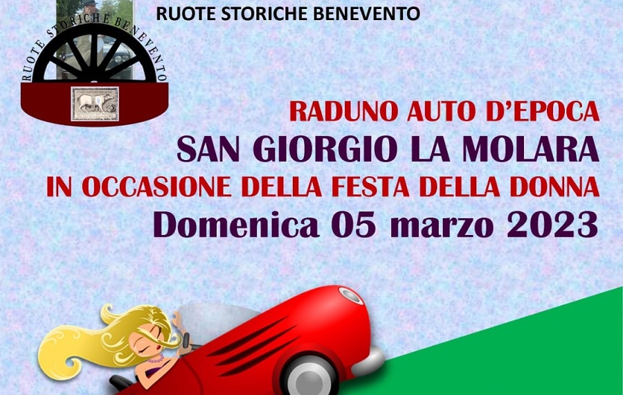 Club Ruote Storiche. Domenica 5 marzo 2023 raduno auto d’epoca a San Giorgio La Molara