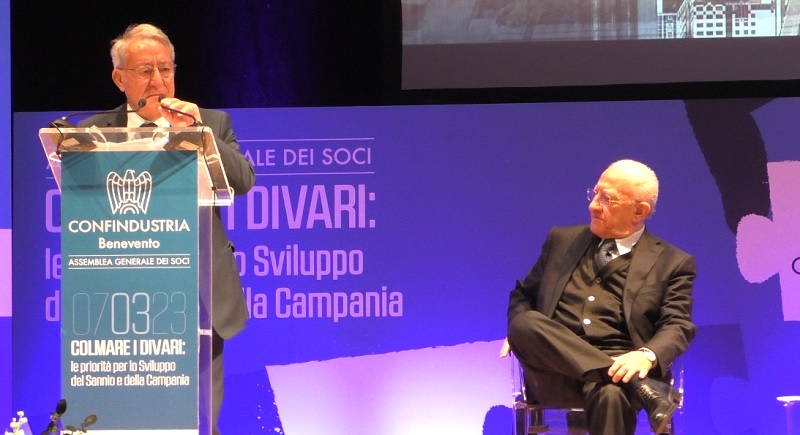 Assemblea dei Soci di Confindustria:  intervengono oltre Vigorito anche De Luca, Mastella e Lombardi.