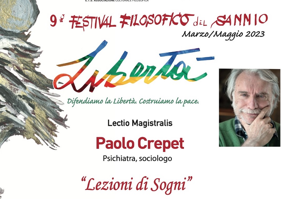 Lunedi 3 Aprile, si terrà l’undicesimo  appuntamento del 9° Festival Filosofico del Sannio,con Paolo Crepet