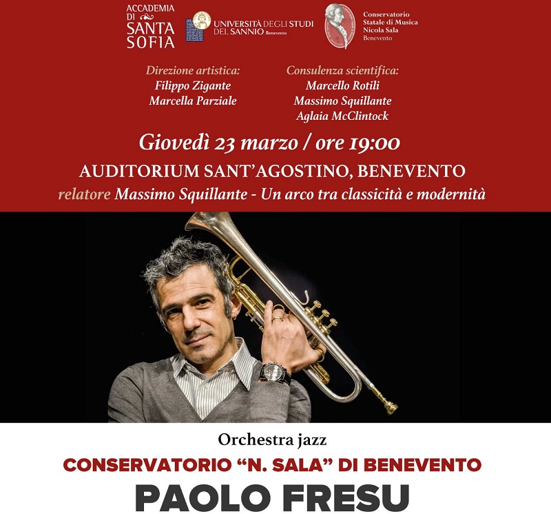Paolo Fresu, special guest d’eccezione per l’Accademia Santa Sofia in concerto con l’orchestra del N.Sala