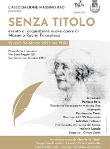 Cinque nuove opere di Massimo Rao San Salvatore Telesino, domani cerimonia alla Pinacoteca