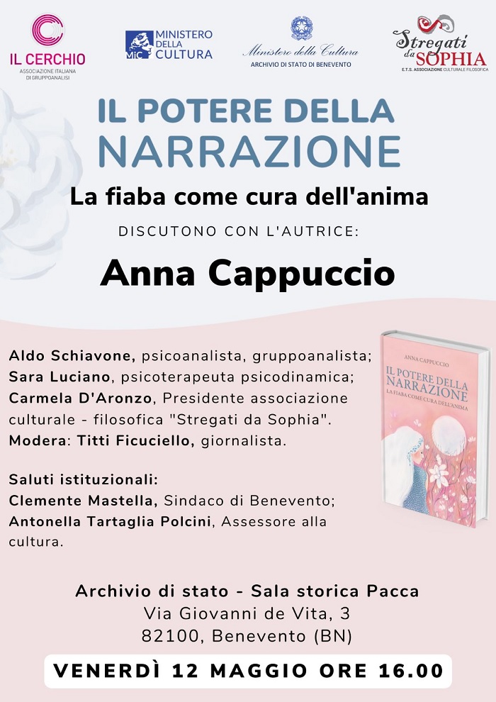 A Benevento presentazione del libro “Il Potere della Narrazione” in un dialogo tra Psicoanalisi e Filosofia
