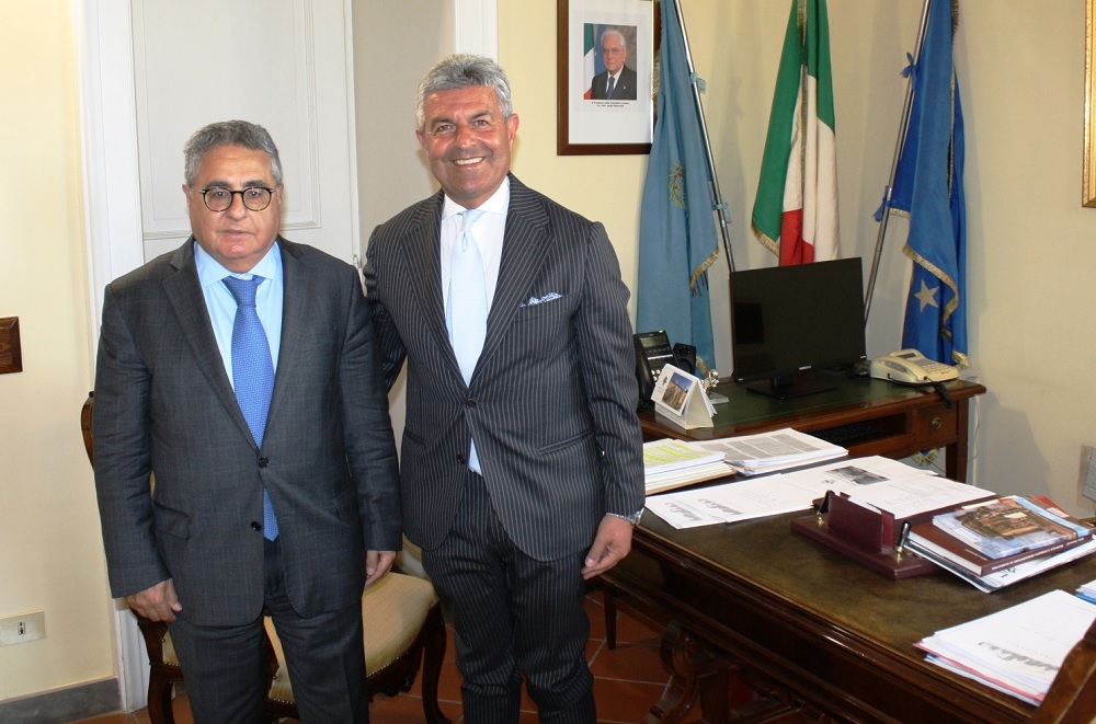 Il Presidente della Provincia riceve il Presidente del Tar Campania Vincenzo Salamone