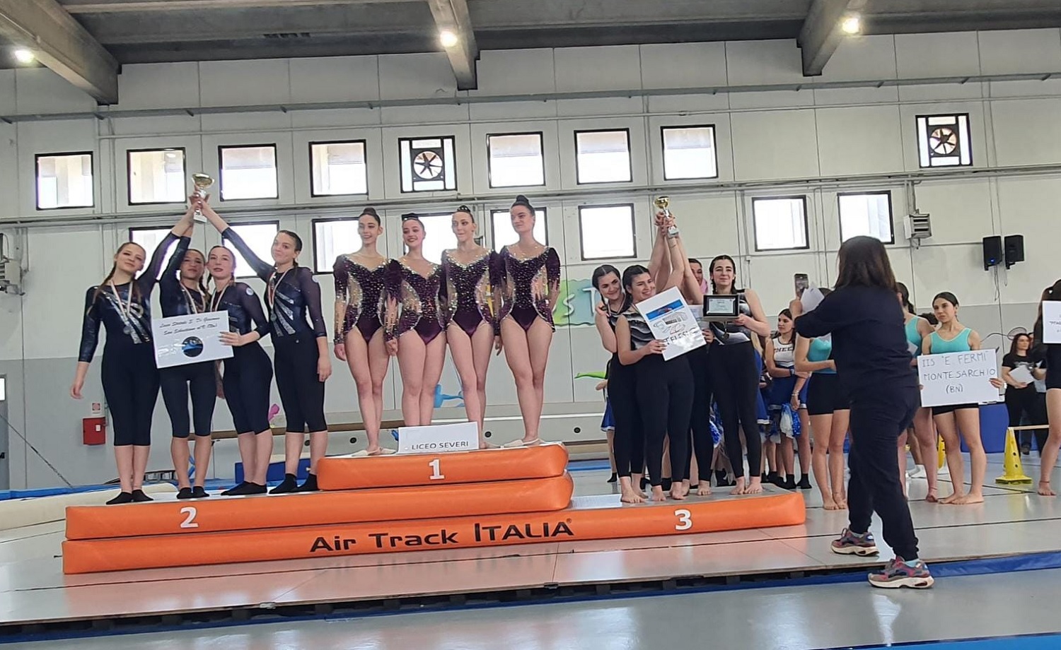 Ginnastica, Benevento sul podio dei Campionati Studenteschi con I.I.S. Telesi@ e I.C. Torre