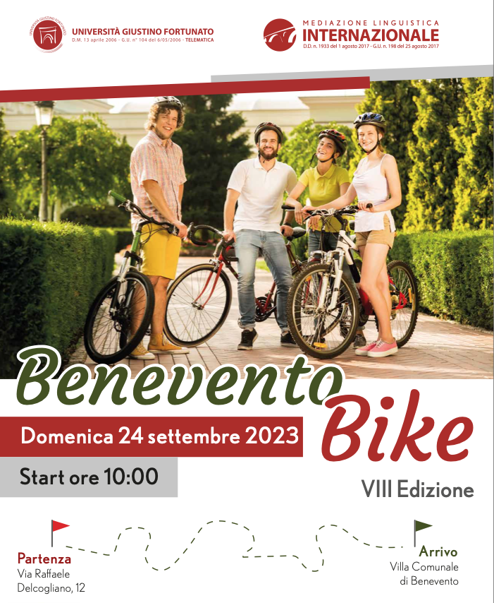 Rinviata a causa del maltempo “La Passeggiata Cicloturistica Benevento Bike” ideata da Unifortunato