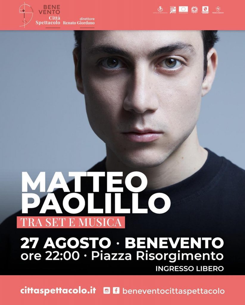 Matteo Paolillo: Tra set e Musica. Info e modalità di ritiro inviti gratuiti