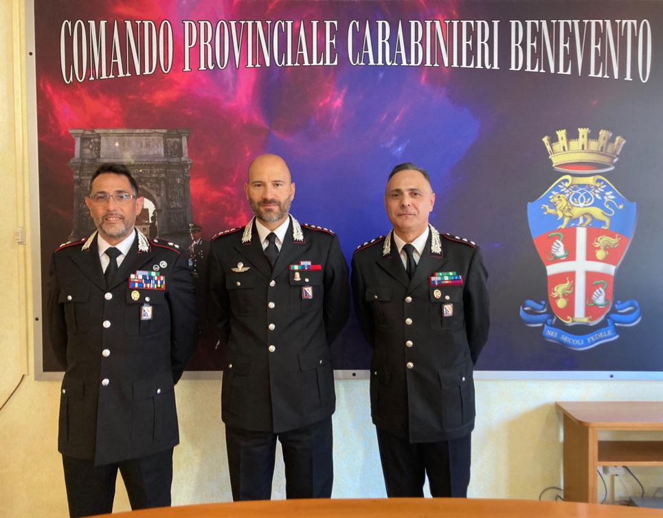 Promossi due ufficiali del Comando Provinciale Carabinieri di Benevento