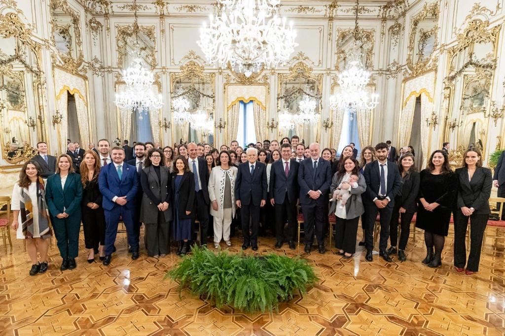 Il Presidente della Repubblica Sergio Mattarella riceve i Giovani Funzionari delle Nazioni Unite al Quirinale