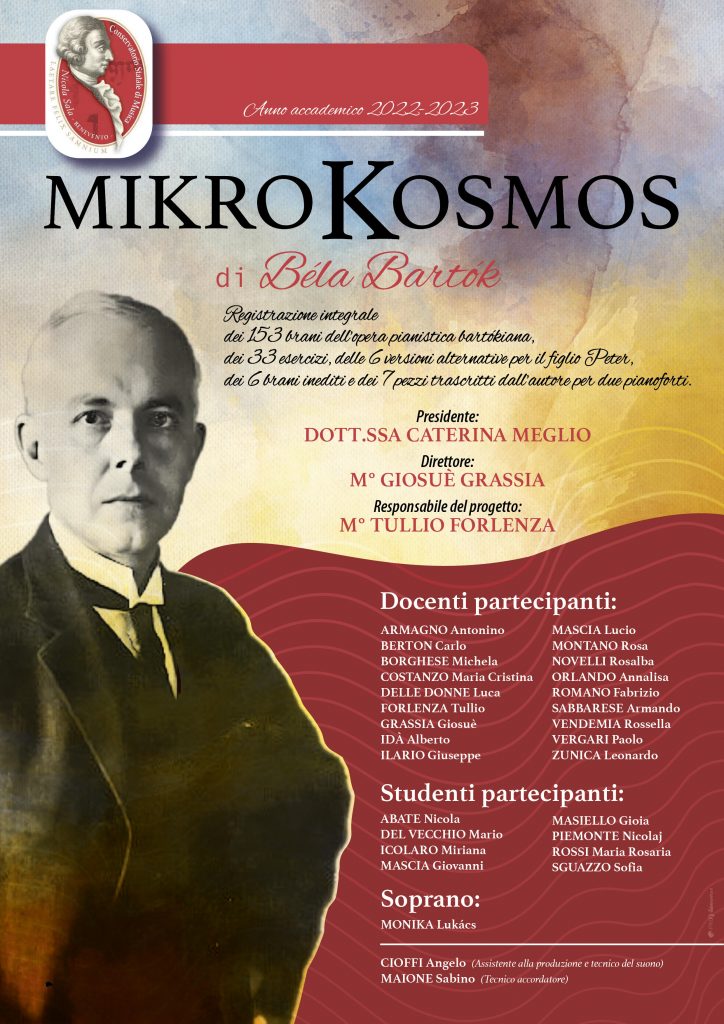 Grande Progetto sul Mikrokosmos  al  Conservatorio “Nicola  Sala”  di  Benevento