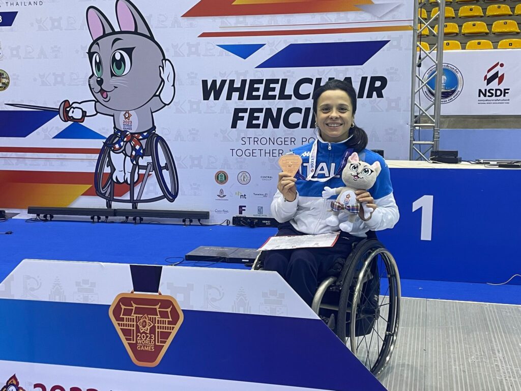 Medaglia di bronzo per Rossana Pasquino nell’ultima tappa di Coppa del Mondo di scherma paralimpica in Thailandia