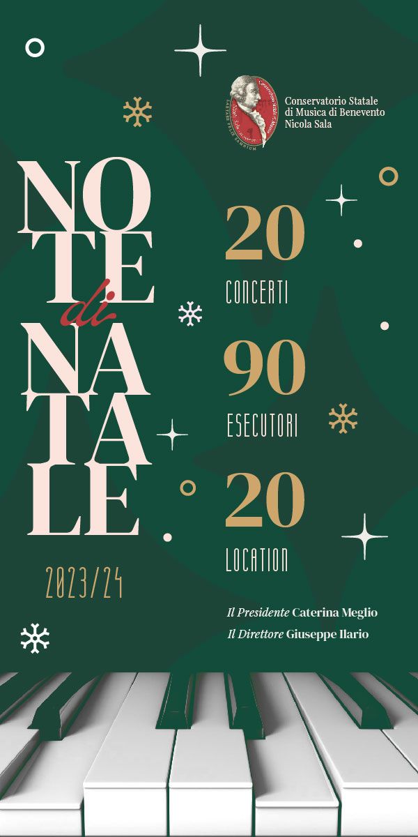 Al via “Note di Natale”  rassegna concertistica del Conservatorio Nicola Sala. Ecco il calendario dei concerti