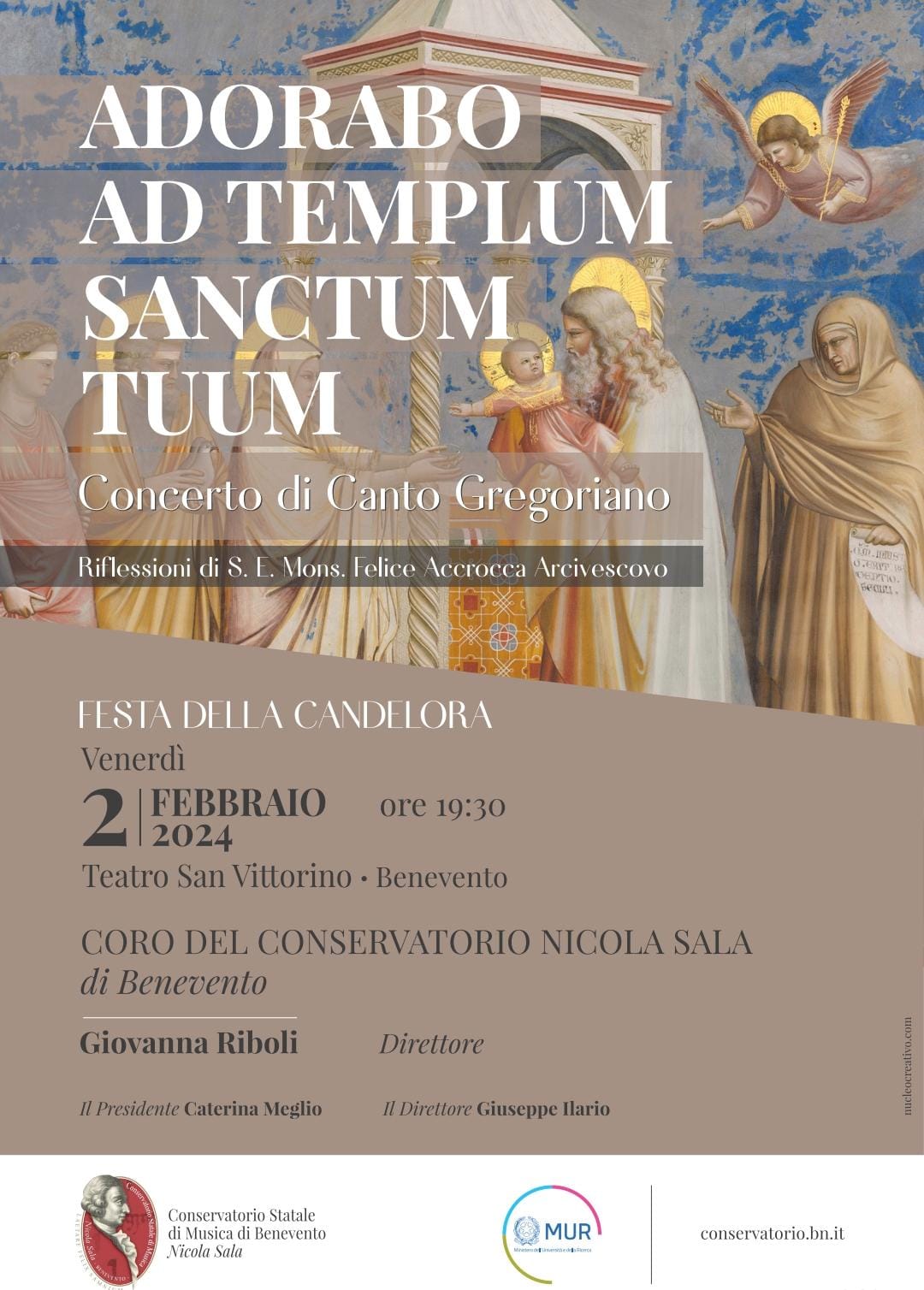 Conservatorio di Benevento. “Adorabo ad templum sanctum tuum” – Concerto per la Candelora