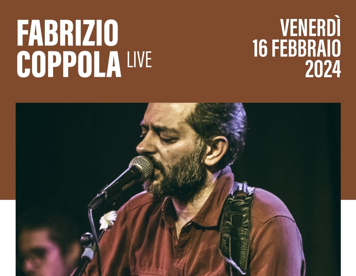 Venerdì  16 febbraio ad Airola Fabrizio Coppola in concerto con il suo quinto disco
