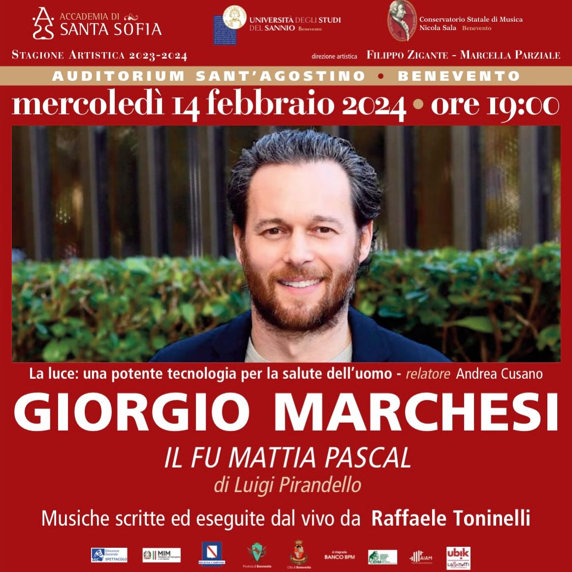 Accademia di Santa Sofia dopo i successi musicali, rilancia con il teatro di Giorgio Marchesi!
