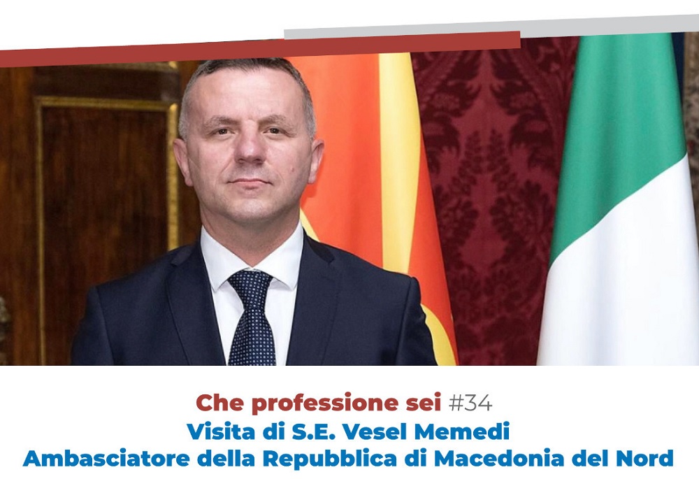 Nell’ambito del progetto  “Che professione sei” Vesel Memedi Ambasciatore della Repubblica di Macedonia sarà all’Unifortunato