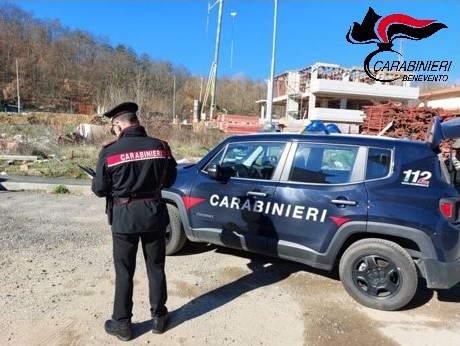 San Giorgio La Molara, controllo sui cantieri, una denuncia dei carabinieri