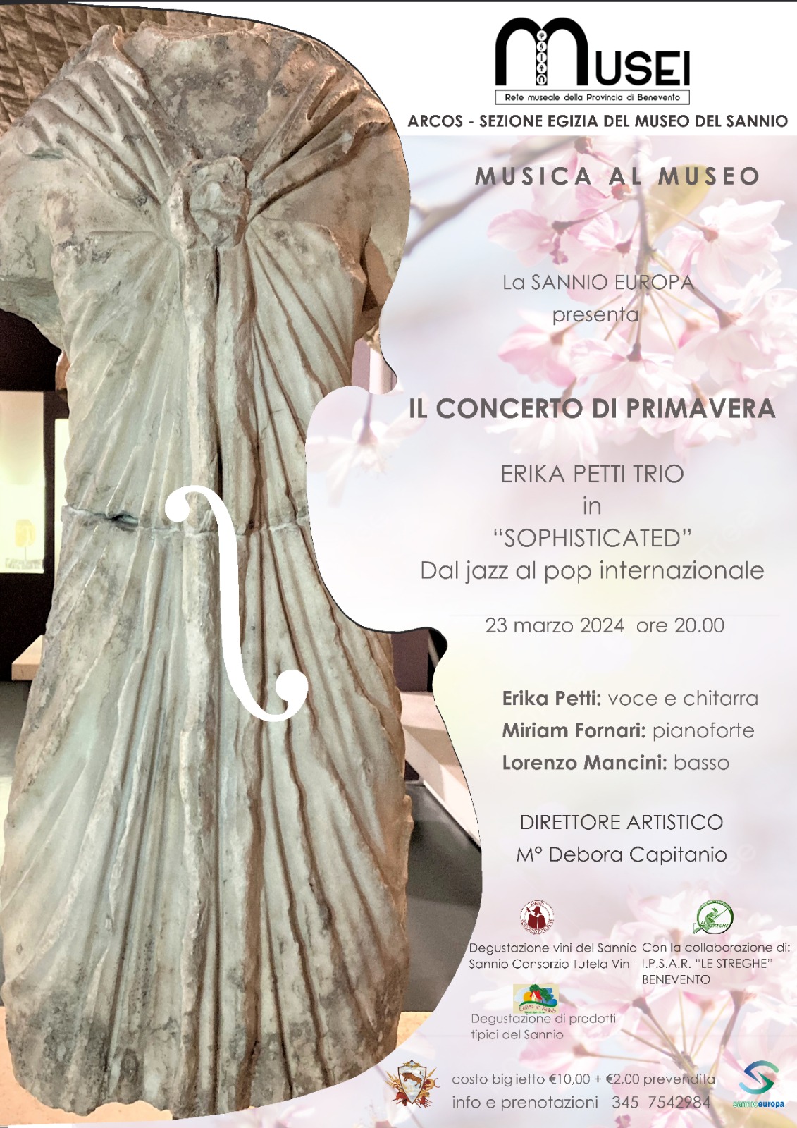 Musica al Museo, ad Arcos il Concerto di Primavera con “Erika Petti Trio”