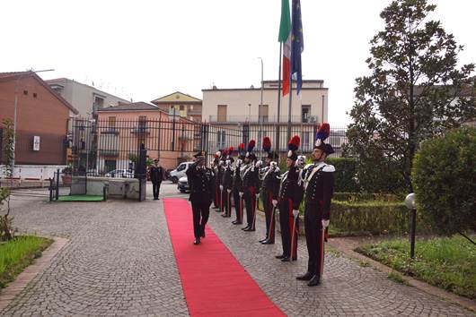 Benevento: il Comandante interregionale Carabinieri “Ogaden” in visita al Comando Provinciale