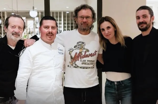 Cracco a Benevento, lo chef stellato con De Sica, Fanelli e Papaleo per le riprese di Dinner Club