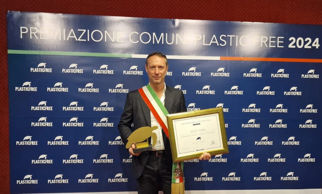 Plastic Free, Telese Terme premiata a Milano