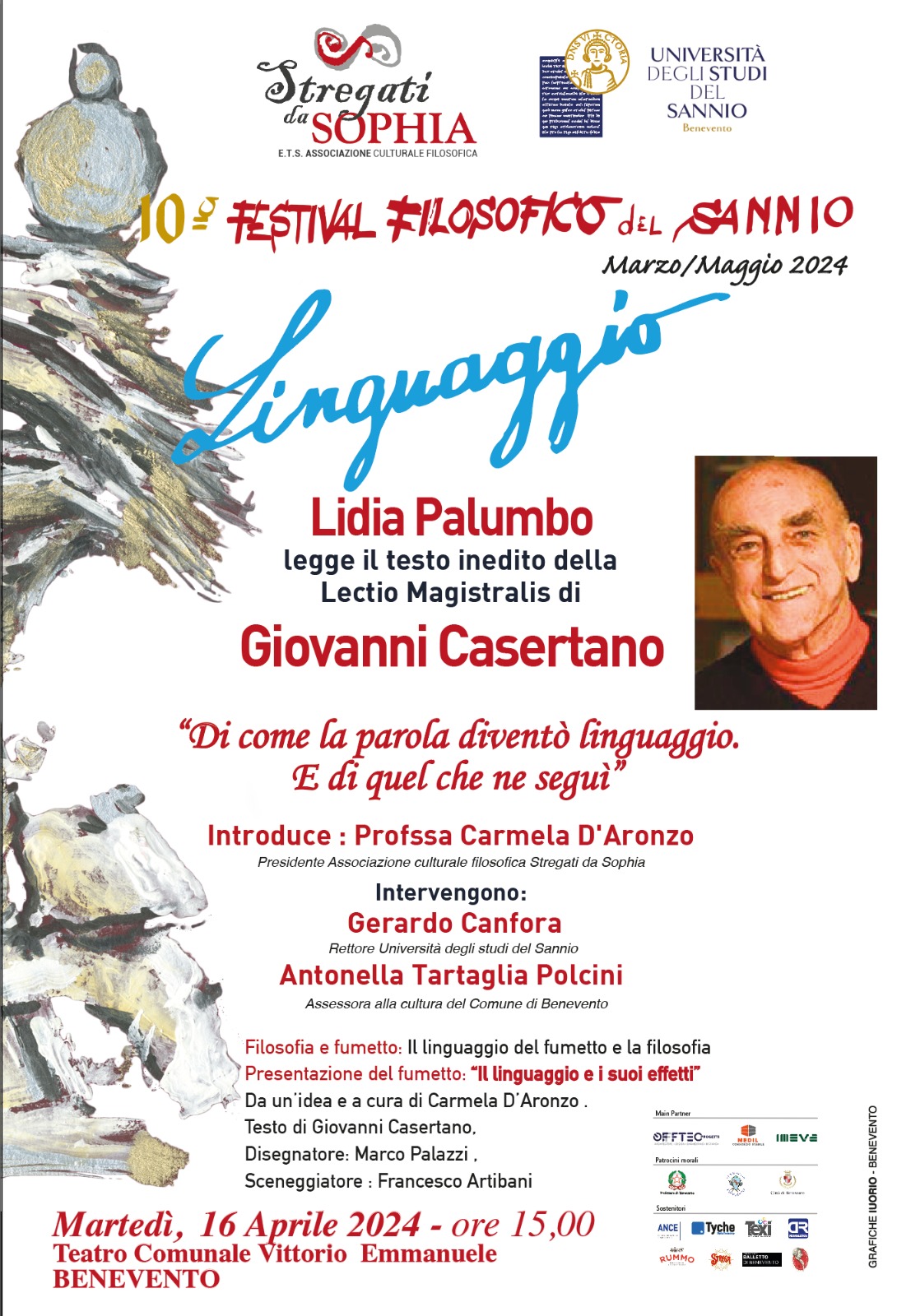 Festival Filosofico del Sannio: Lidia Palumbo leggerà il testo inedito della Lectio Magistralis di  Giovanni Casertano